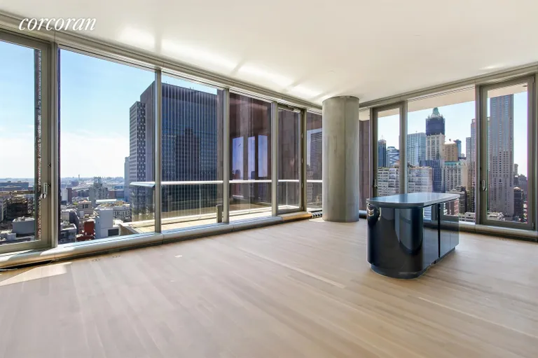 New York City Real Estate | View 56 Leonard Street, 28B EAST | Large Balcony off Living Room | View 5