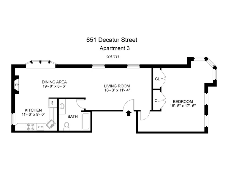 651 Decatur Street, 3 | floorplan | View 7