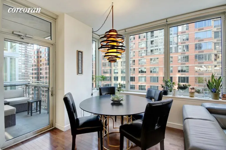 New York City Real Estate | View 225 East 34th Street, 9E | Dining Room with terrace | View 3
