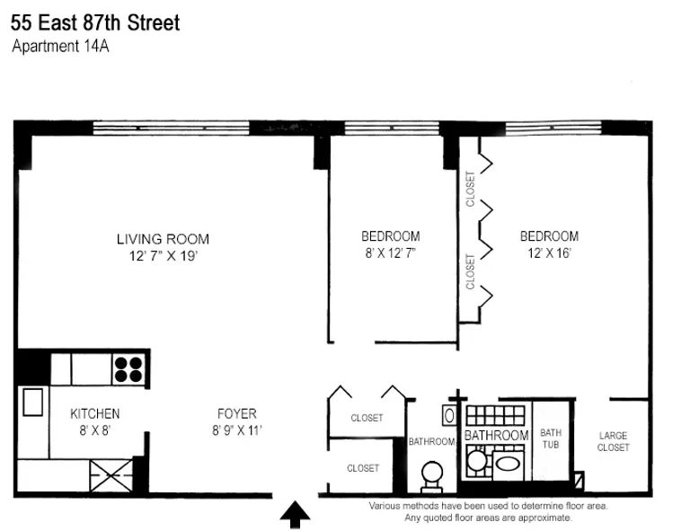 55 East 87th Street, 14A | floorplan | View 6