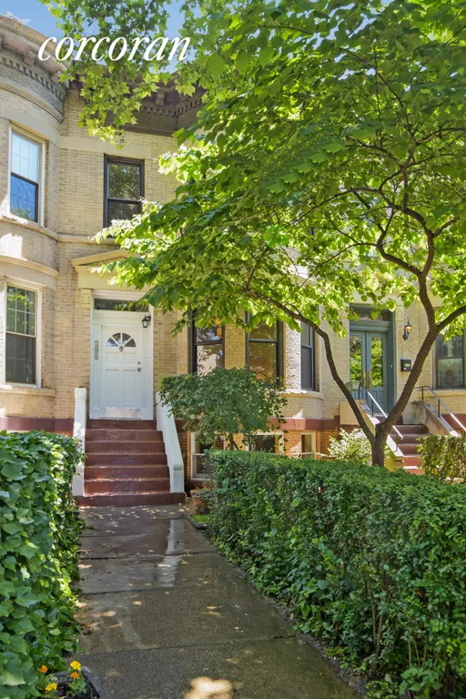 New York City Real Estate | View 295 East 7th Street | Lovely front garden; extra setback from 120 ft lot | View 14