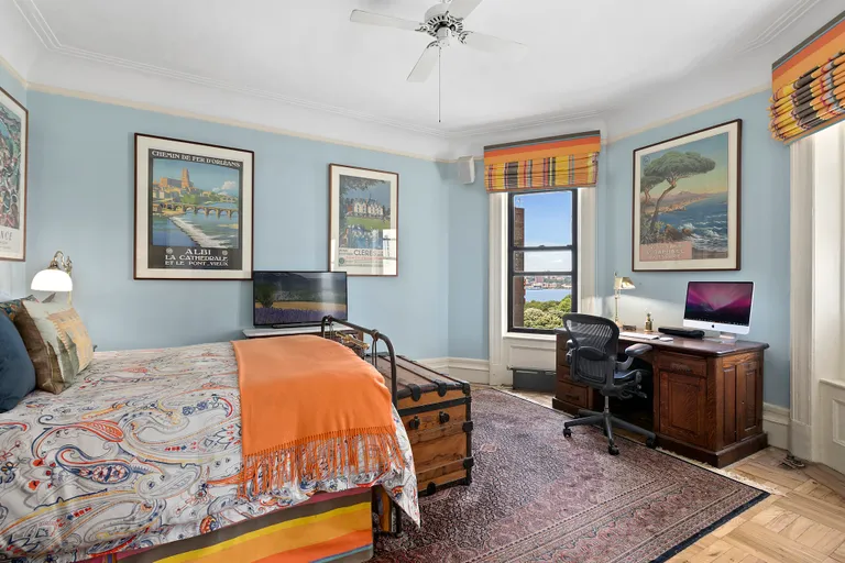 New York City Real Estate | View 401 West End Avenue, 9F | Bedroom with River Views | View 3