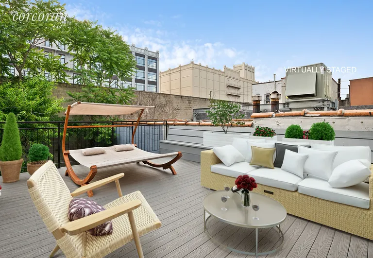 New York City Real Estate | View 242 Van Brunt Street | Private Master Bedroom Terrace | View 8