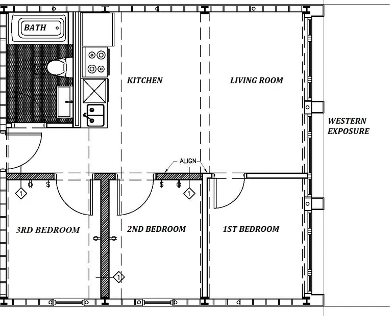 161 Roebling Street, 2-W | floorplan | View 7