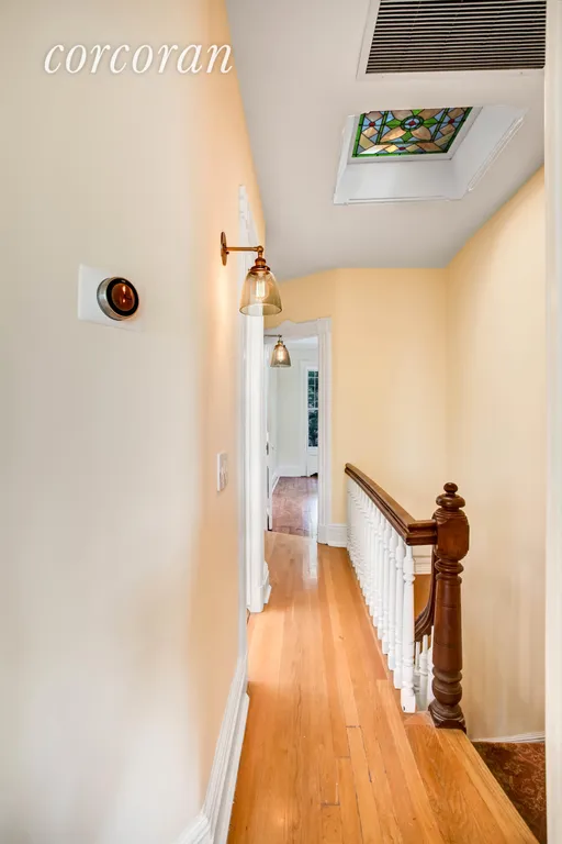 New York City Real Estate | View 350 1st Street | Top floor hallway with new light fixtures  | View 8