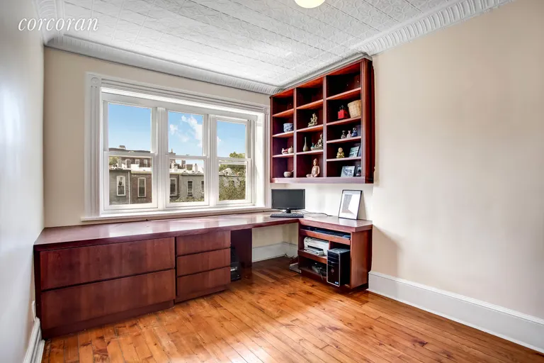 New York City Real Estate | View 350 1st Street | Bedroom with built in desk  | View 5