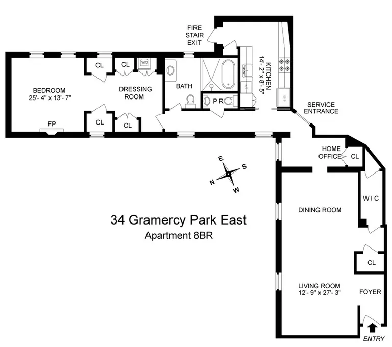 34 Gramercy Park East, 8BR | floorplan | View 16
