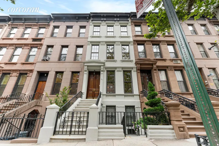 New York City Real Estate | View 131 West 94th Street | Beautiful Coventry Gray façade with custom gates | View 11