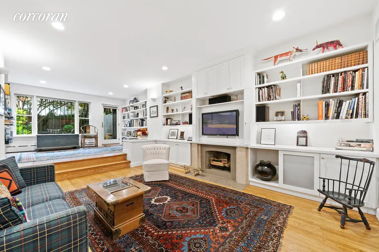 New York City Real Estate | View 131 West 94th Street | 2nd Living Room off Garden | View 8