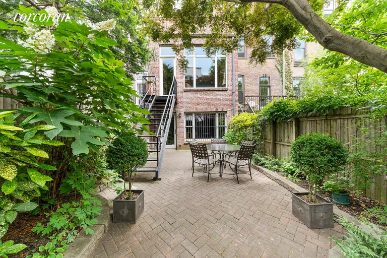 New York City Real Estate | View 131 West 94th Street | Serene and private landscaped garden  | View 9