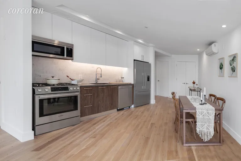 New York City Real Estate | View 730 Bergen Street, 2 | Open Kitchen/Dining | View 3