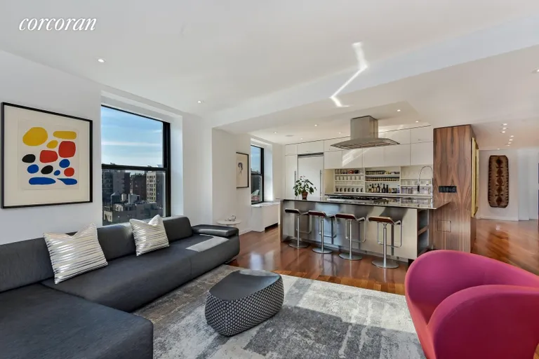 New York City Real Estate | View 201 West 74th Street, 16HJK | Open Kitchen Living Room | View 2