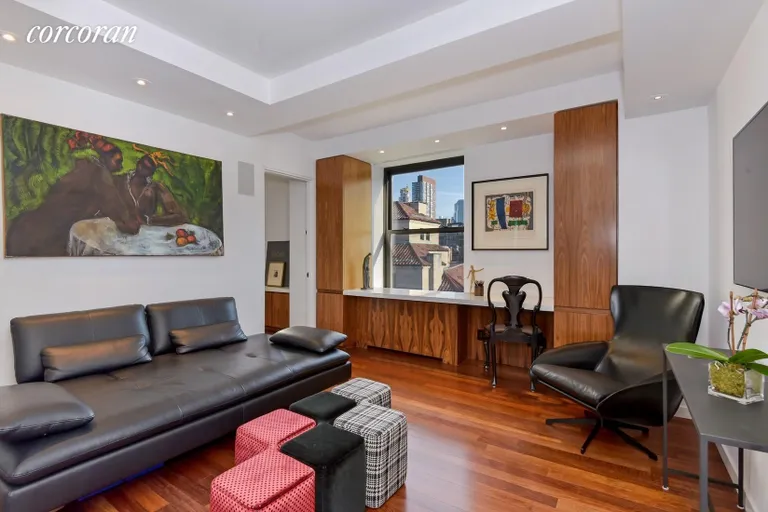 New York City Real Estate | View 201 West 74th Street, 16HJK | Media Room/Den | View 5