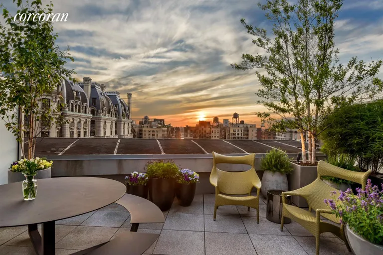 New York City Real Estate | View 201 West 74th Street, 16HJK | Roof deck facing East | View 37