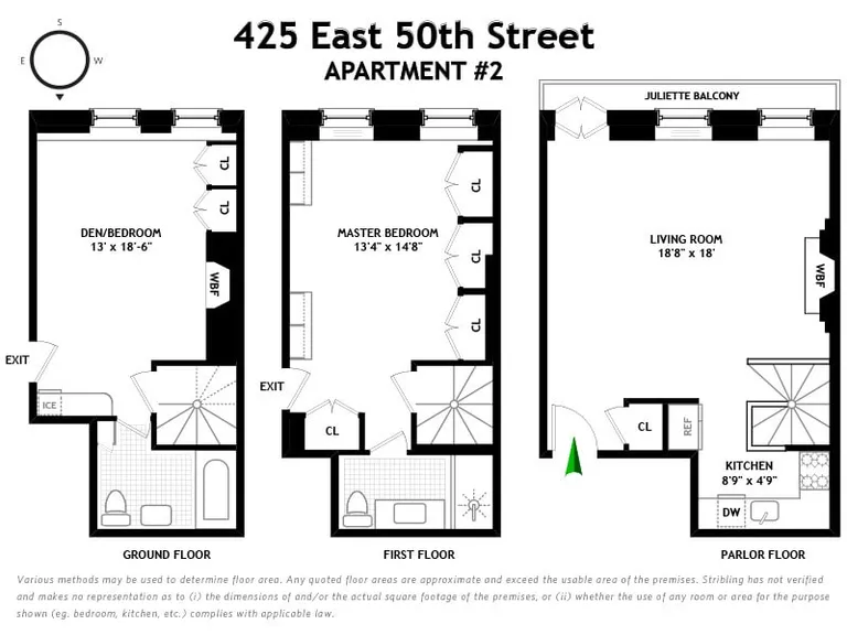 425 East 50th Street, 2 | floorplan | View 9