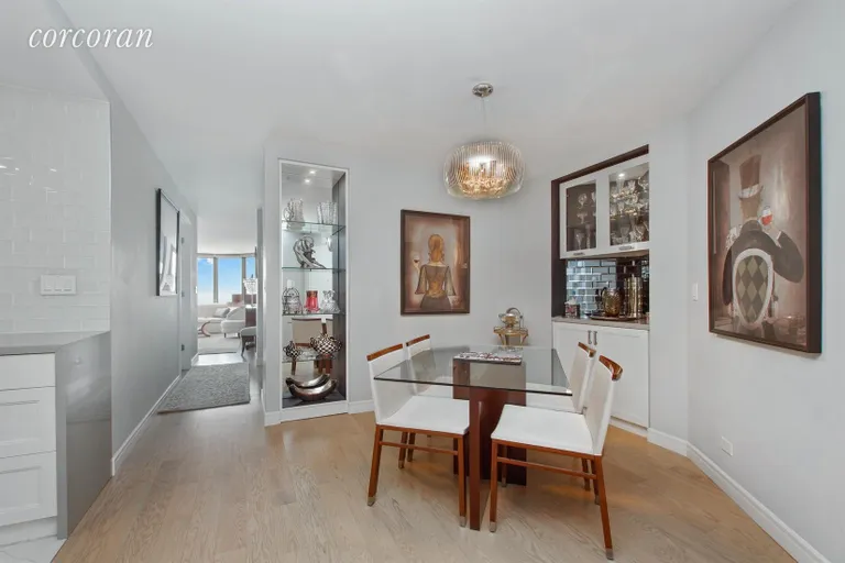 New York City Real Estate | View 330 East 38th Street, 49K | Dining Room off of the Kitchen | View 3