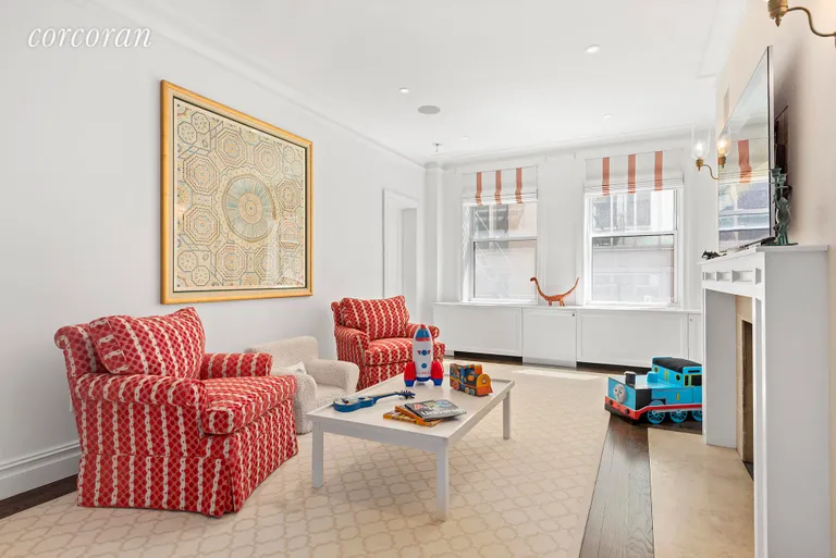 New York City Real Estate | View 50 West 67th Street, 2G/3GH | Play Room with WBFP | View 2