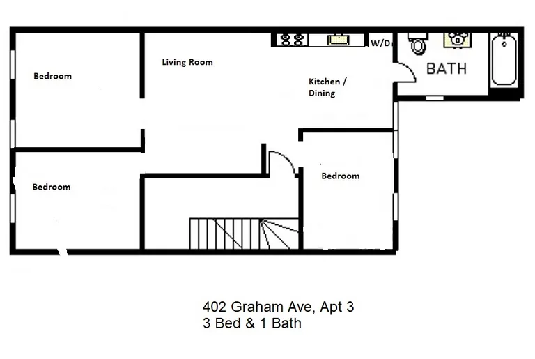 402 Graham Avenue, 3 | floorplan | View 5