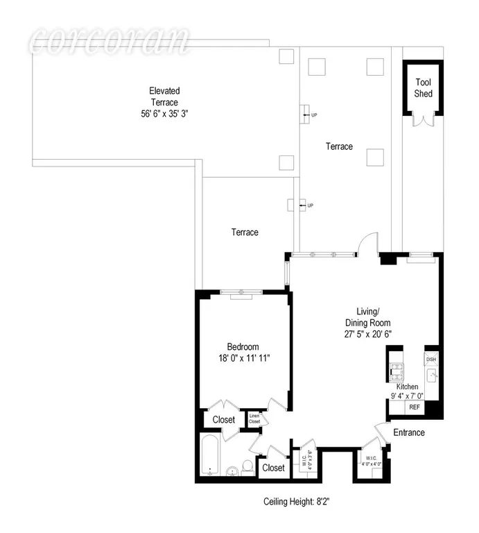New York City Real Estate | View 136 East 56th Street, 2X | Floor Plan | View 9