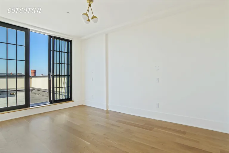 New York City Real Estate | View 633 Prospect Place, 4 | Master Bedroom to Terrace | View 3