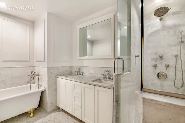 New York City Real Estate | View 282 Clifton Place, 1 | Master Bathroom with claw foot bath tub | View 7