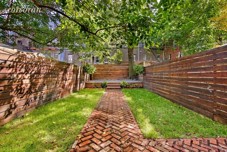 New York City Real Estate | View 282 Clifton Place, 1 | PRIVATE 833sqft Backyard w/ Reclaimed Wood Fence  | View 5