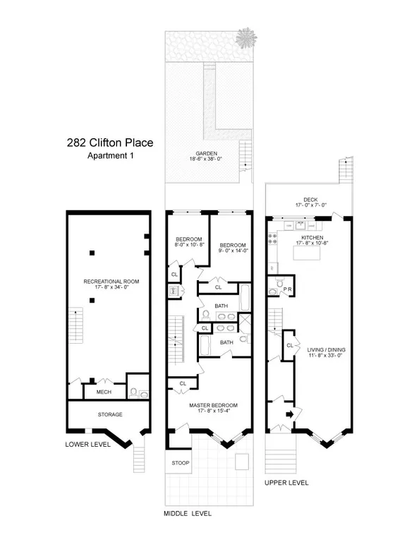 282 Clifton Place, 1 | floorplan | View 12