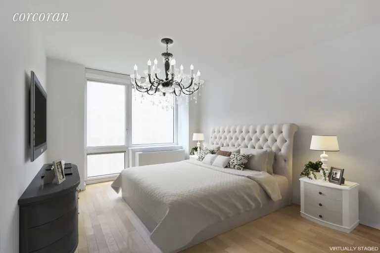 New York City Real Estate | View 415 Main Street, 5C | Master Bedroom  | View 5
