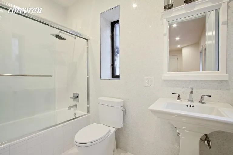 New York City Real Estate | View 139 West 136th Street, 1 | New Bathroom w/ Rainfall Showerhead | View 7