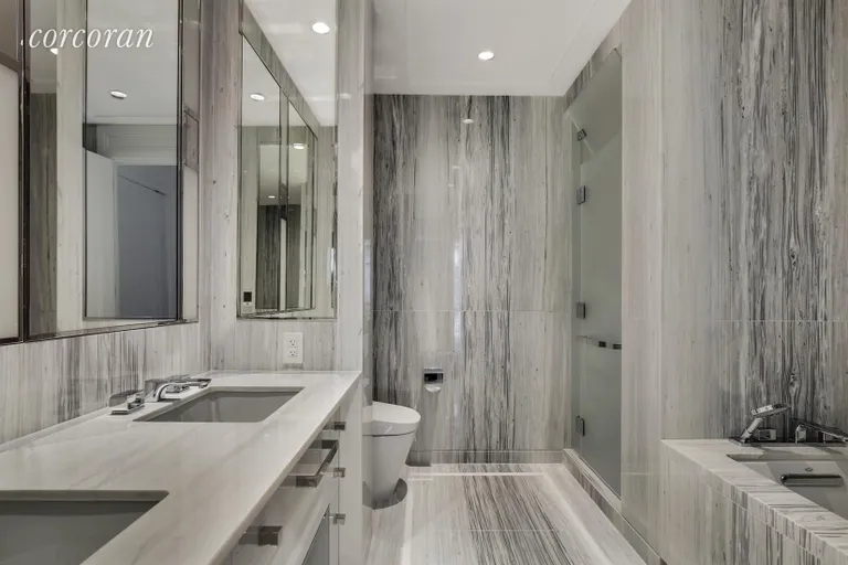 New York City Real Estate | View 200 East 95th Street, 5B | Master Bathroom | View 4