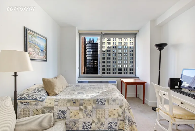 New York City Real Estate | View 30 West Street, 11C | Functional 2nd Bedroom | View 4