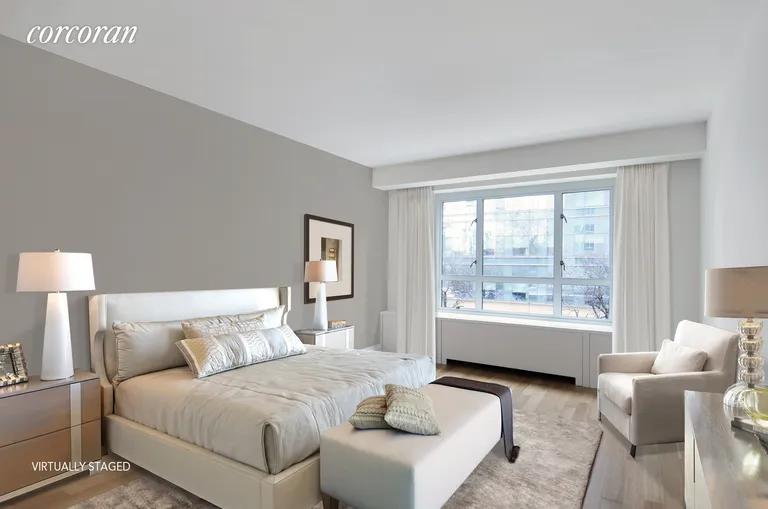 New York City Real Estate | View 200 East 66th Street, E203 | Bedroom (Virtually Staged) | View 3
