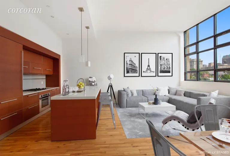 New York City Real Estate | View 360 Furman Street, 605 | Living Room | View 3