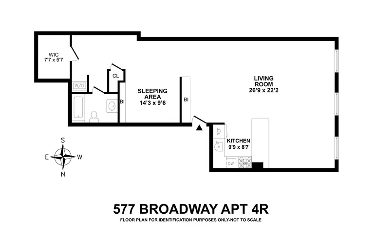577 Broadway, 4R | floorplan | View 5