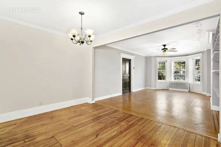 New York City Real Estate | View 196 Lenox Road, Garden | Expansive Living & Dining Room  | View 2