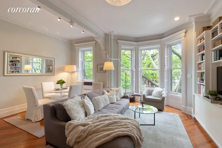 New York City Real Estate | View 557 3rd Street, 3 | Grand Living Room with So Much Detail! | View 2
