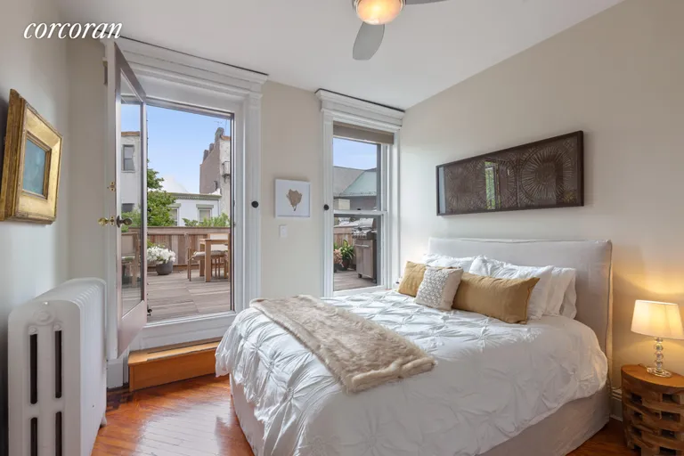 New York City Real Estate | View 557 3rd Street, 3 | Serene Master Bedroom with Private Deck! | View 7