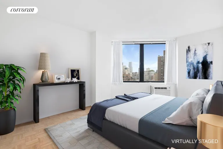 New York City Real Estate | View 1623 Third Avenue, 16C | Virtually Staged Bedroom | View 4