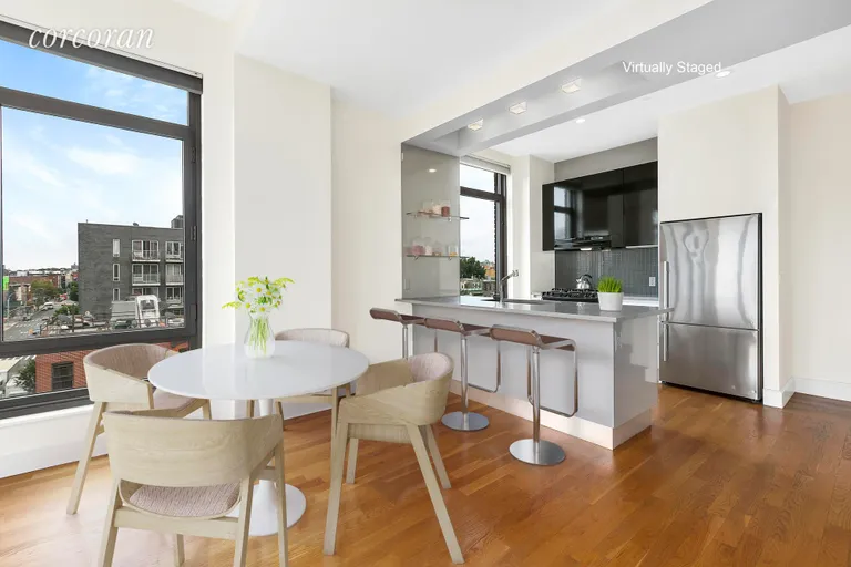 New York City Real Estate | View 315 Gates Avenue, 5E | Room for a dining set and counter stools | View 3