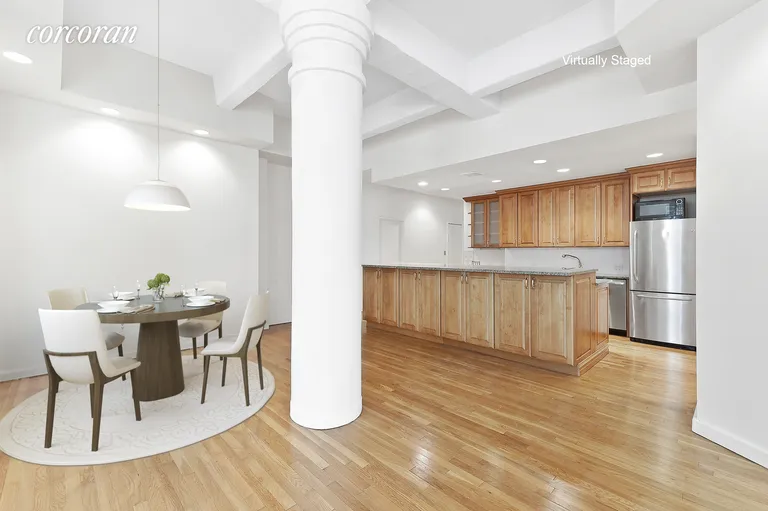 New York City Real Estate | View 130 East 12th Street, 3B | Staged Dining Room | View 2