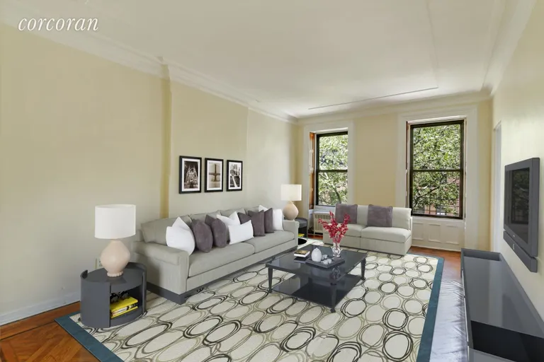New York City Real Estate | View 848 President Street | 3rd floor living room | View 6