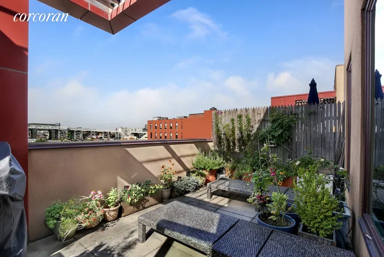 New York City Real Estate | View 107 3rd Street, 5 | Private Terrace Off The Bedroom Floor
 | View 3