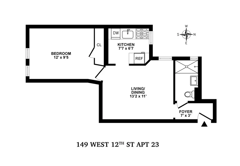 149 West 12th Street, 2-3 | floorplan | View 2