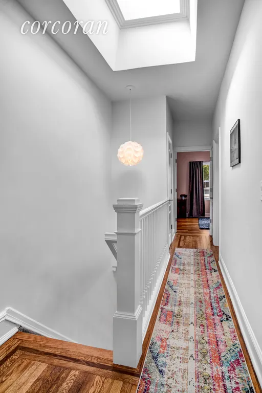 New York City Real Estate | View 2424 Cortelyou Road | Skylight floods the center of the house with light | View 10
