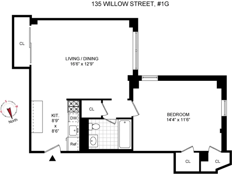 135 Willow Street, 106 | floorplan | View 5