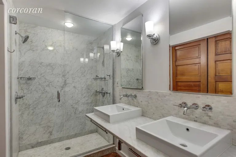 New York City Real Estate | View 114 Saint Marks Place, 1-2 | Master Bathroom | View 7