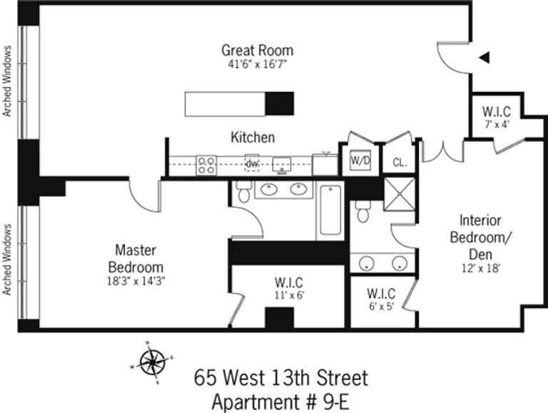 65 West 13th Street, 9E | floorplan | View 17