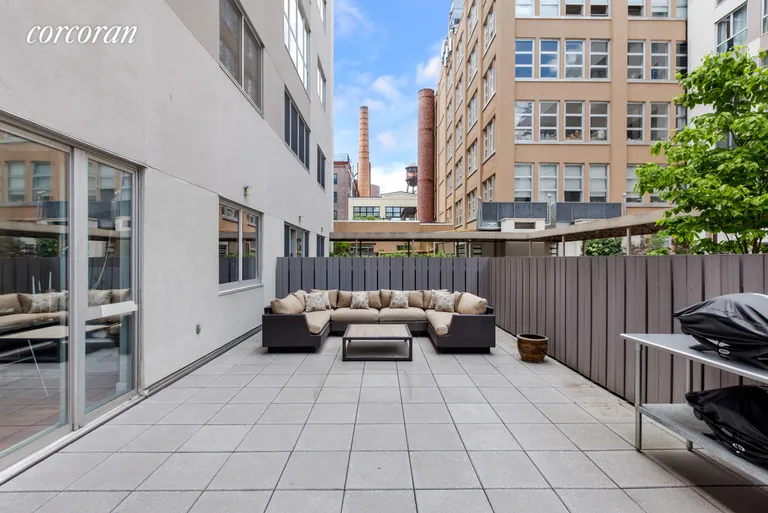 New York City Real Estate | View 125 North 10th Street, South GB | Fully furnished outdoor space with two grills | View 8