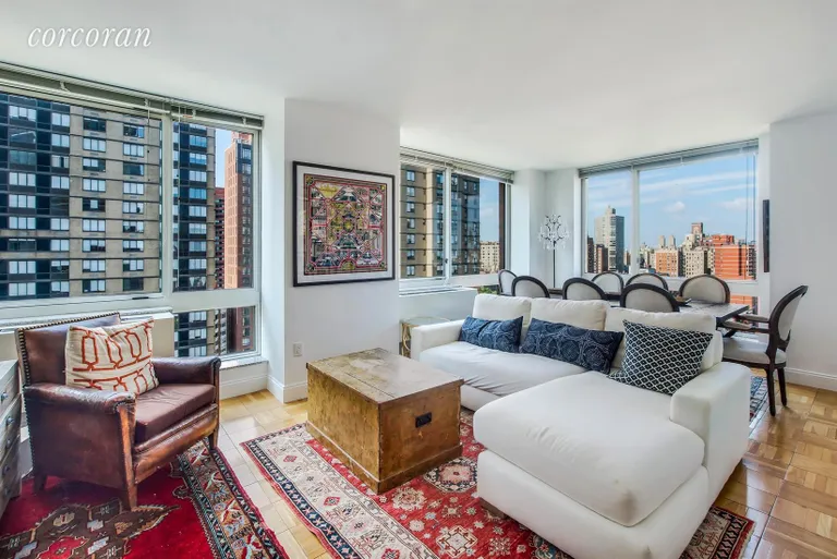 New York City Real Estate | View 215-217 East 96th Street, 25H | Living Room | View 7