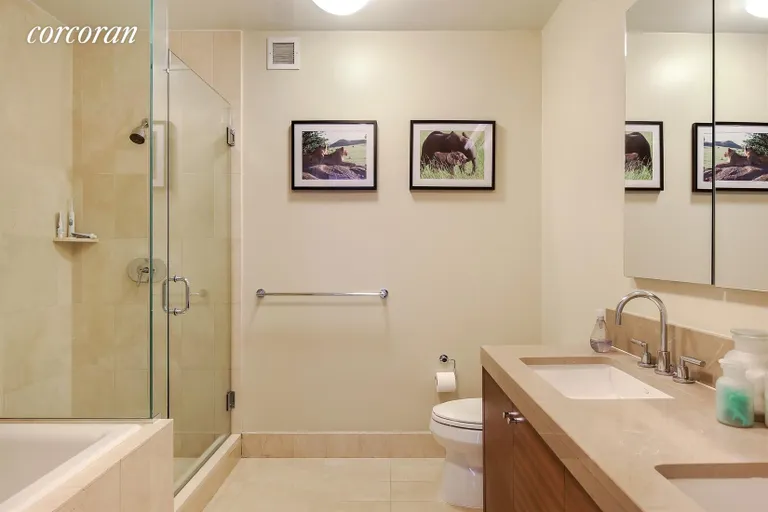 New York City Real Estate | View 30 West Street, 6G | Master Bathroom | View 9